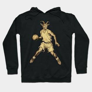 Faun Playing Basketball Hoodie